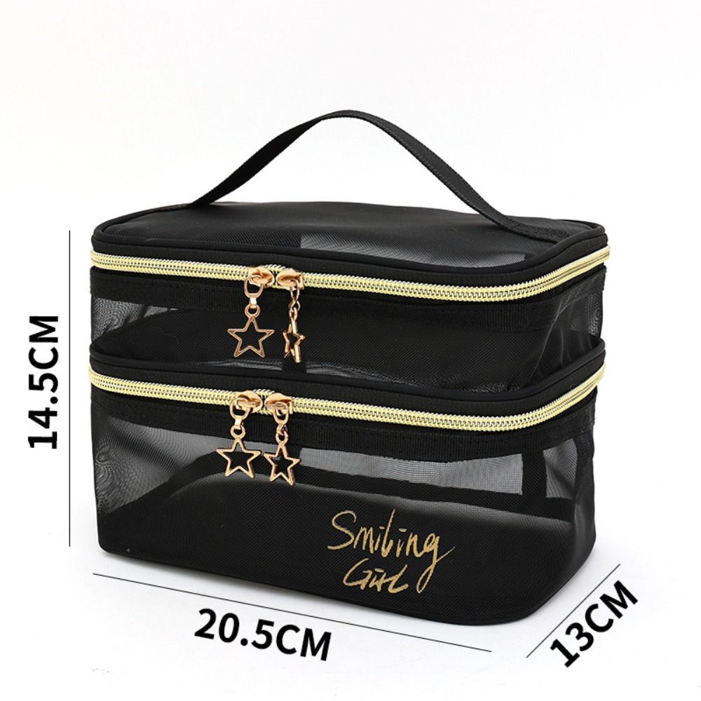 New Nylon Makeup Bag Double-la - огляд і ціна Cosmetic Bags