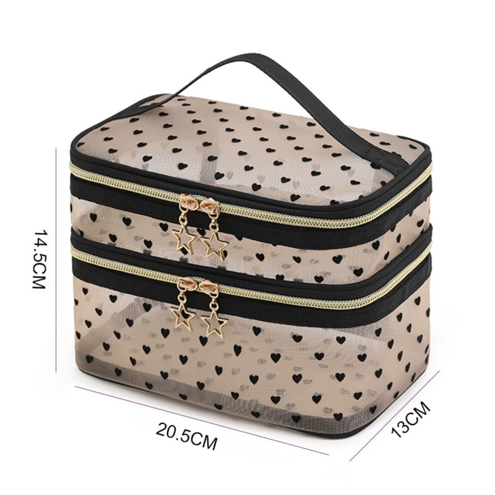 New Nylon Makeup Bag Double-la - огляд і ціна Cosmetic Bags