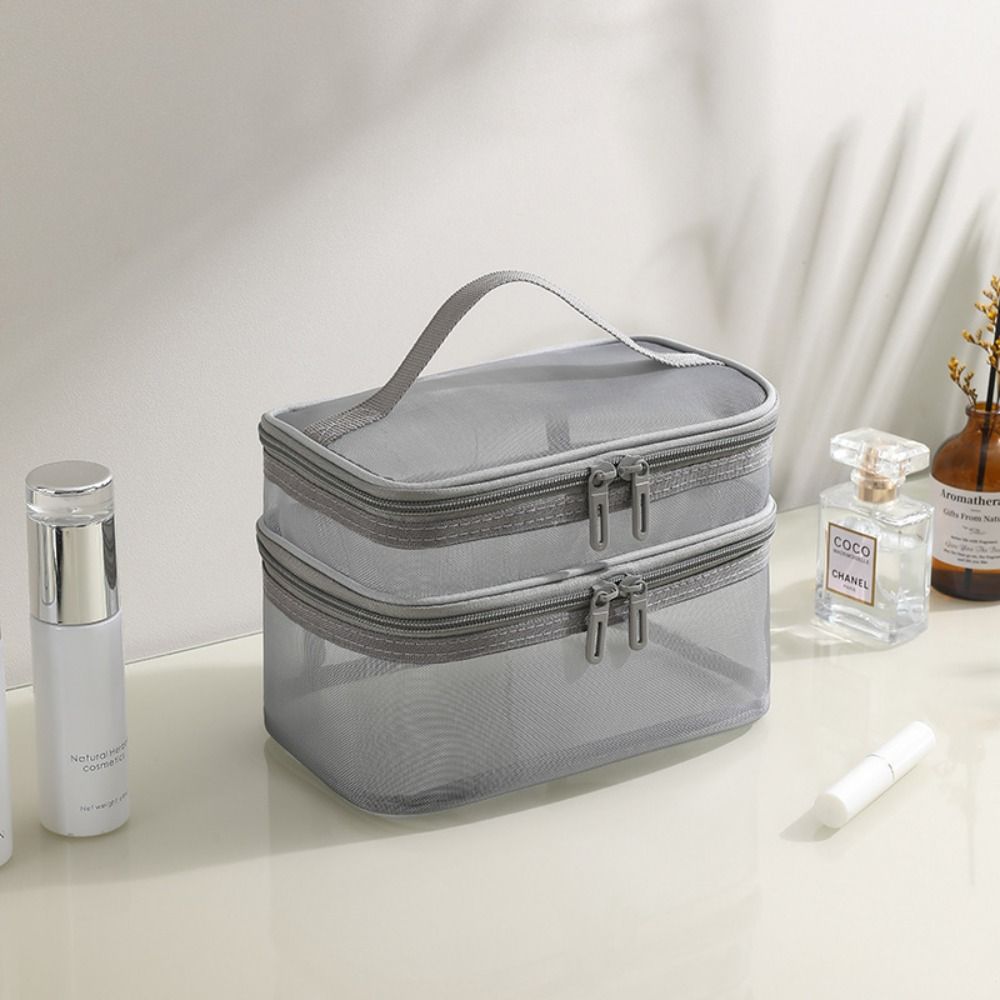 New Nylon Makeup Bag Double-la - огляд і ціна Cosmetic Bags