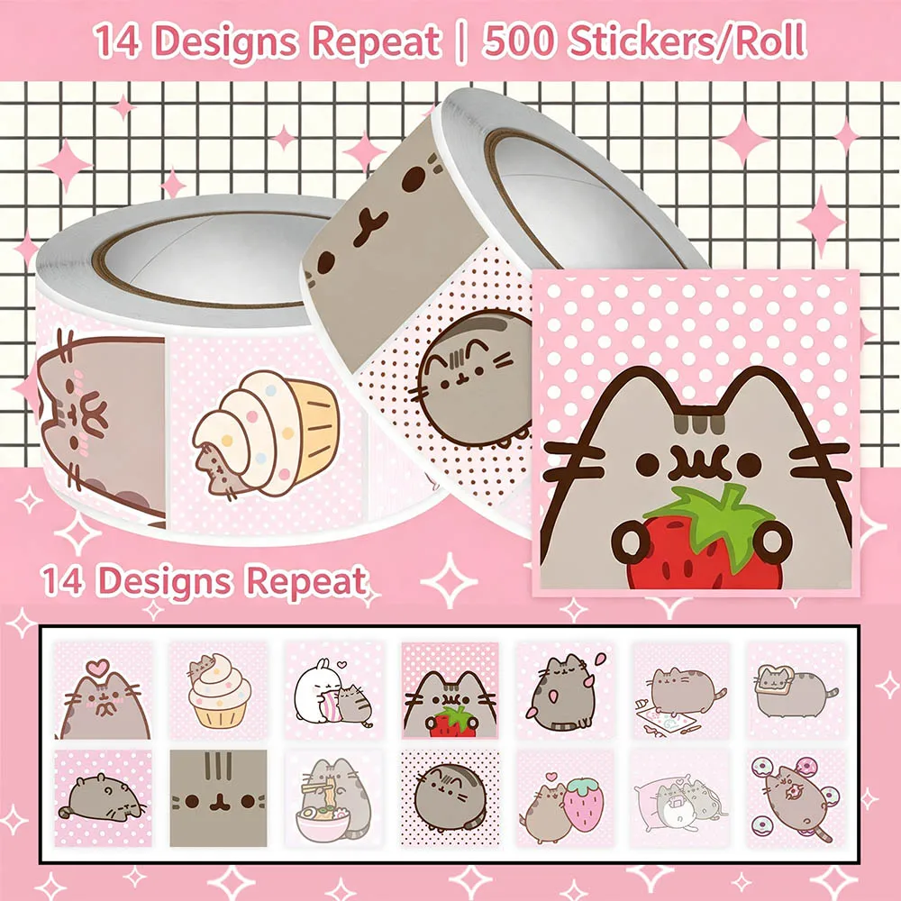Hou 500pcs Pusheen Cartoon Cat - огляд і ціна Handbags