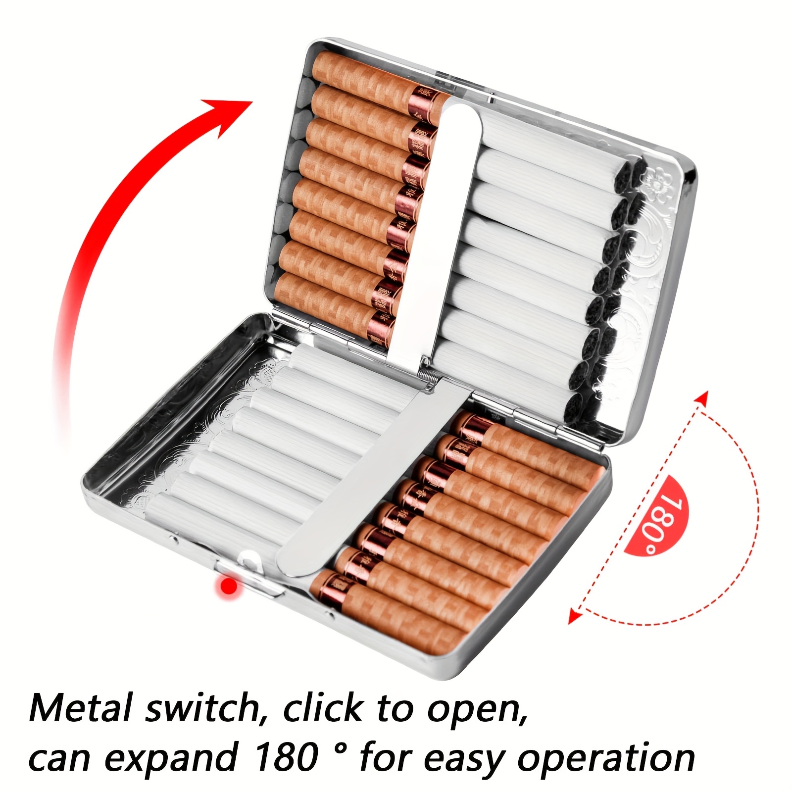 Vintage Metal Cigarette Case - - огляд і ціна Wallets