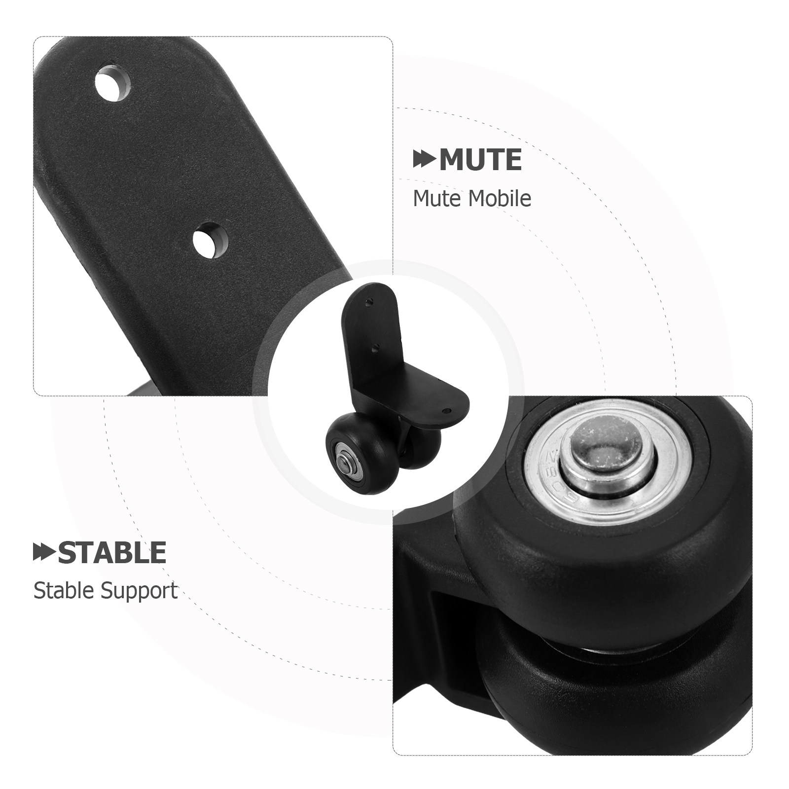1Pair Heavy Duty Caster Wheels - огляд і ціна Silent Replacement Luggage Wheels