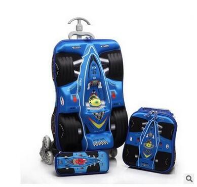 3D Boys Car trolley suitcase C - огляд і ціна Foldable Rolling Luggage Bag